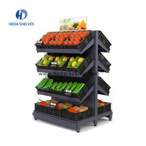 Supermarked Frukt Og Grønnsaker Display Rack